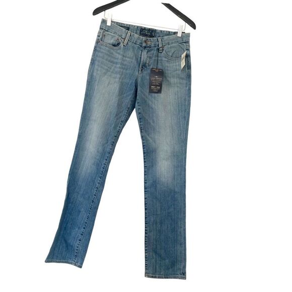 NWT Lucky Brand “Sweet Jean” Straight Curvy Mid Rise Med Wash Denim Jeans - Picture 8 of 16